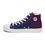 Thumbnail: Navy Blue 'n Red (fade) Men’s high top canvas shoes