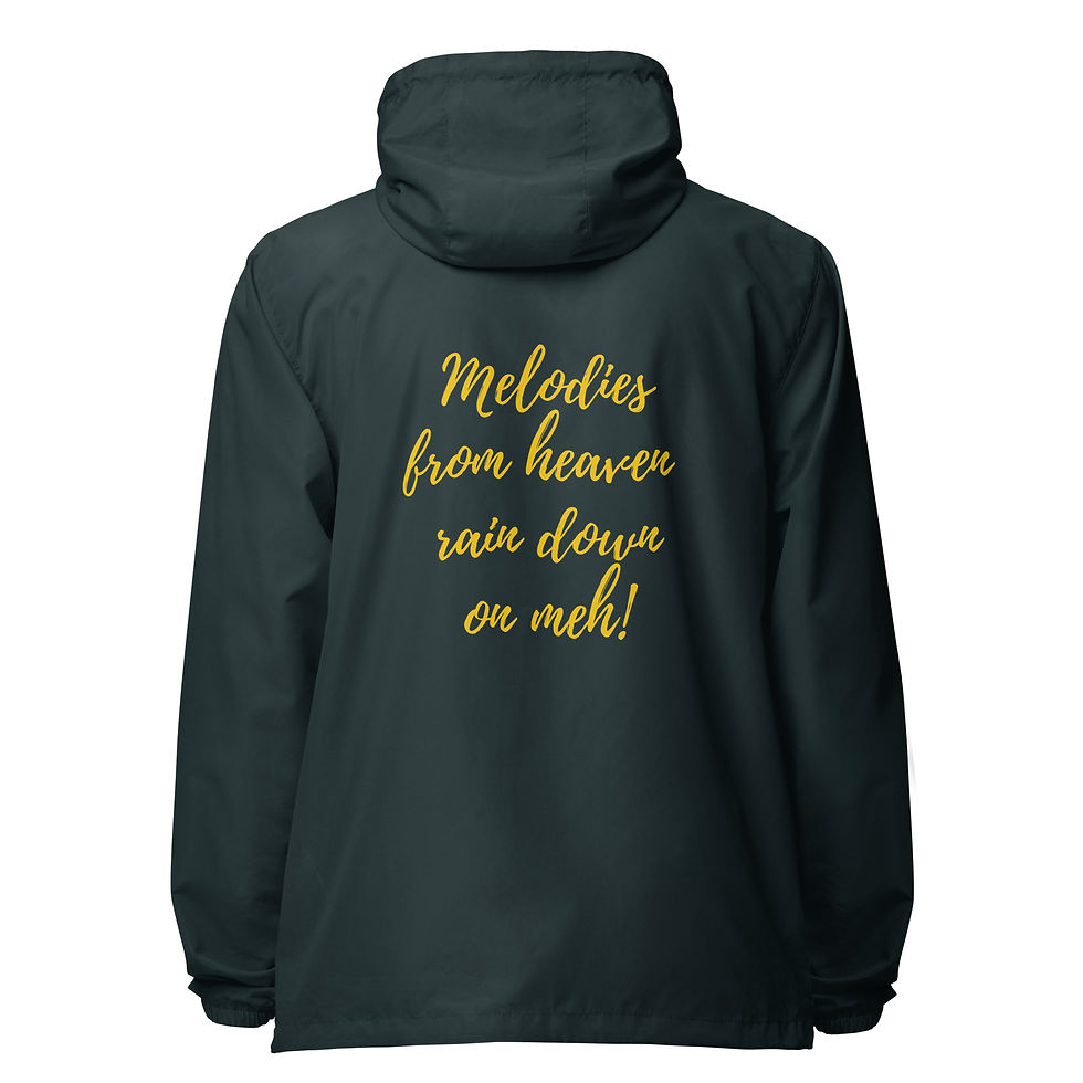 Thumbnail: Melodies from Heaven unisex windbreaker