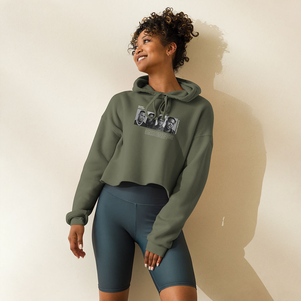 Thumbnail: Tha Gospels Crop Hoodie no frame