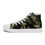 Thumbnail: Green Camo Scribble Men’s high top canvas shoes