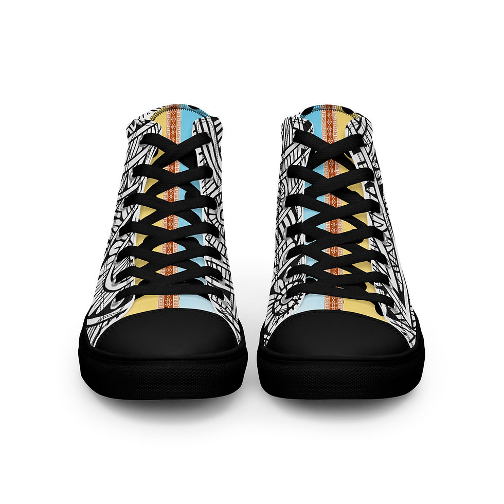 Thumbnail: TRIBL Men’s high top canvas shoes