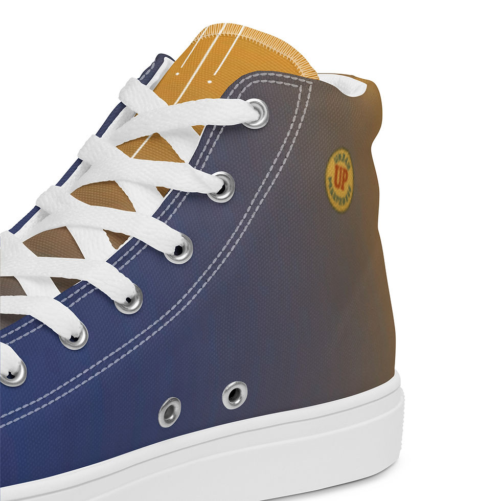Thumbnail: Columbia 'n Gold (fade) Women’s high top canvas shoes