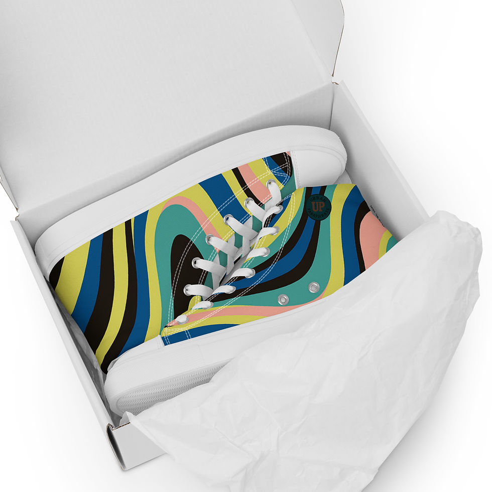 Thumbnail: AquaMayne Men’s high top canvas shoes