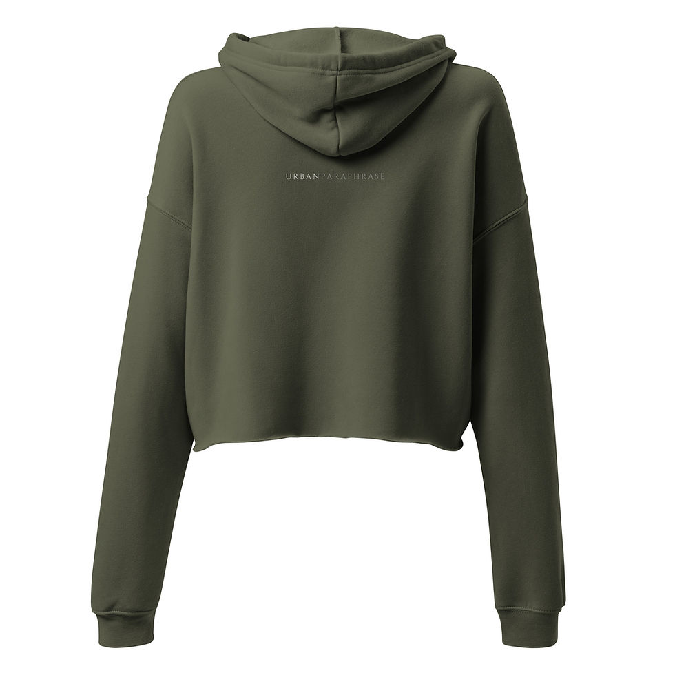 Thumbnail: Look Over Your Shoulders Crop Hoodie