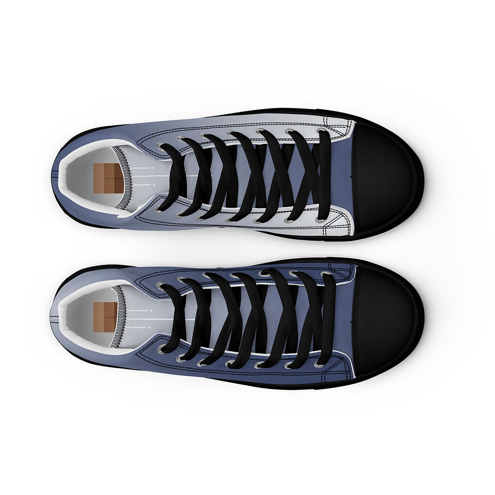 Thumbnail: Columbia 'n White (fade) Men’s high top canvas shoes