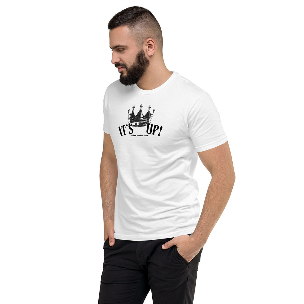 Thumbnail: It's Up (Urban Paraphrase) black script T-shirt