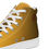 Thumbnail: (HBCUΘ)Charcoal Brown 'n Gold Men’s high top canvas shoes