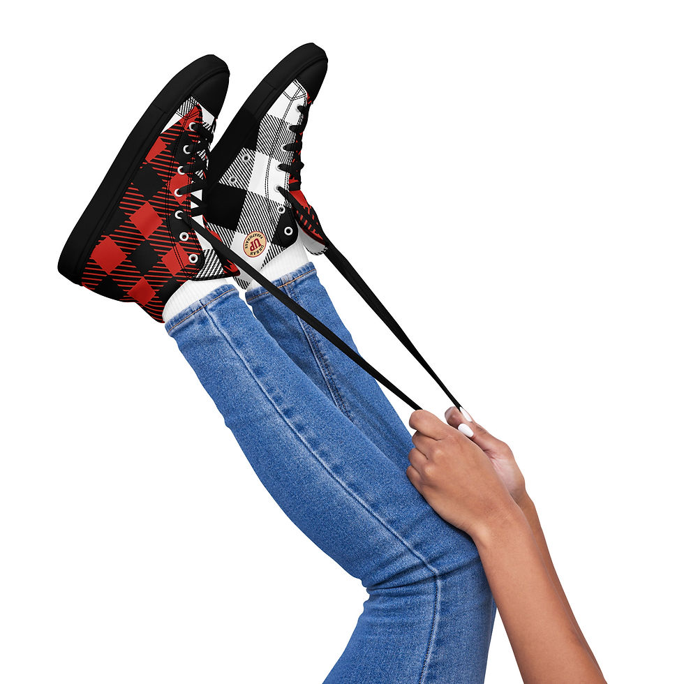 Thumbnail: Lumber-Jackie Women’s high top canvas shoes