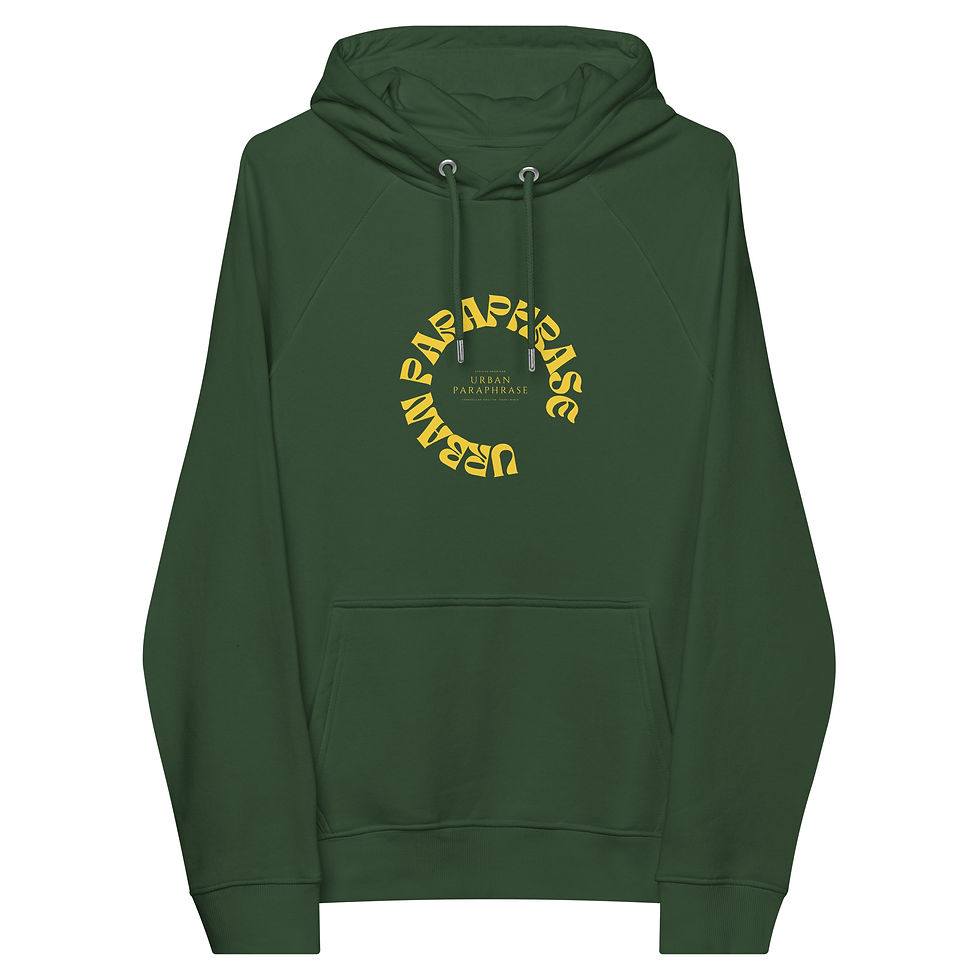 Thumbnail: HBCU-ish Gold Unisex raglan hoodie