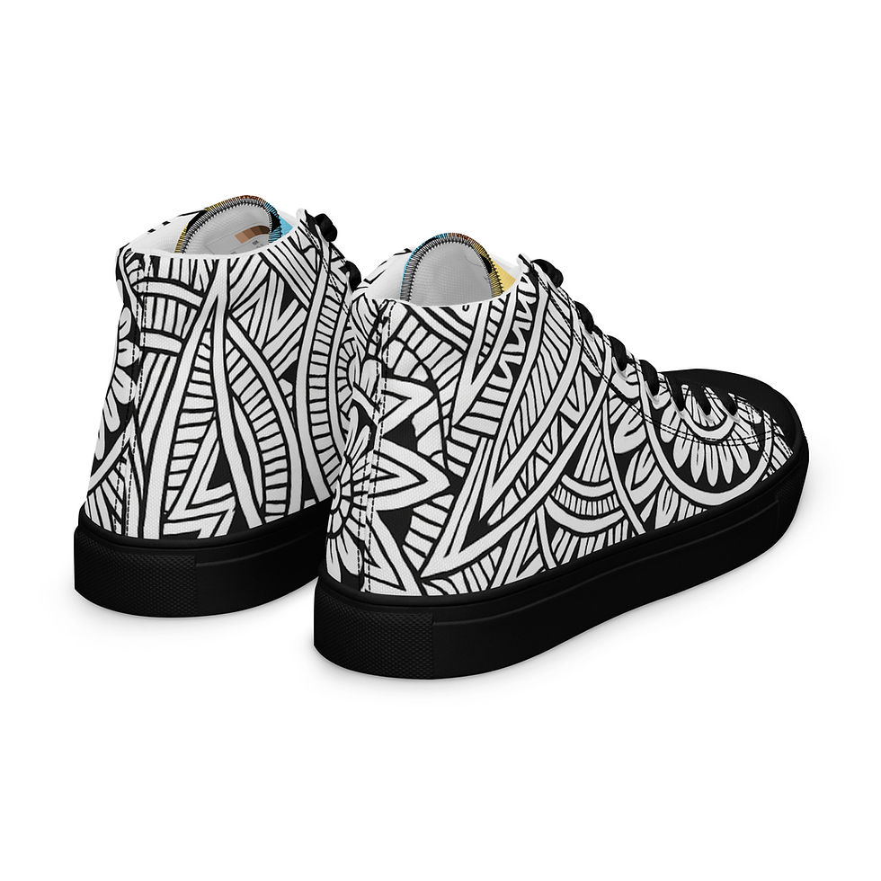 Thumbnail: TRIBL Men’s high top canvas shoes