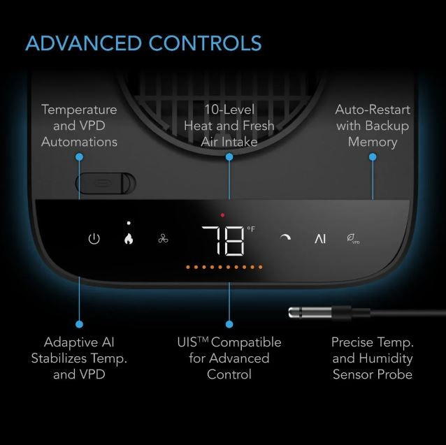 Thumbnail: AC Infinity Thermoforge T7 Plant Heater 1000W AI-Powered VPD Temp control