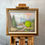 Thumbnail: 'Non-Volley Zone' - Original Oil on Found Art Painting by Dave Pollot