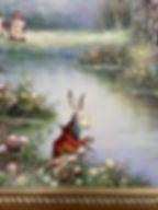 Thumbnail: 'Awake in a Strange Place' - Original Oil on Found Art by Dave Pollot