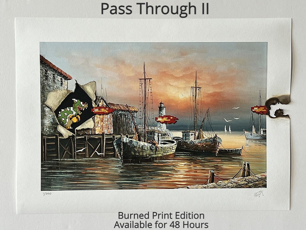 Thumbnail: Pass Through I - Burned Print - Special Print Release