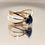Thumbnail: Sapphire 14K Gold Sterling Silver Ring