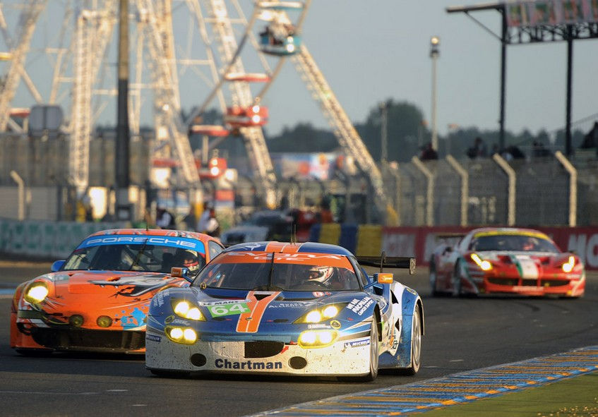 Ce fut assez laborieux sur la fin, mais Lotus réussira à rejoindre l'arrivée des 24h du Mans grace à la #65. La voiture-soeur, elle, renoncera dans la nuit (©