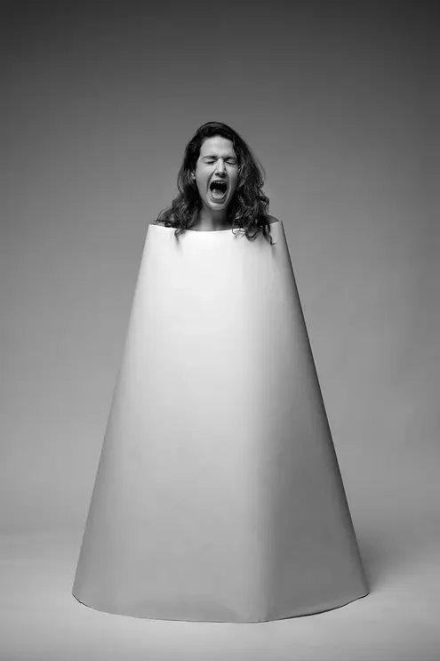 Person in a Cone