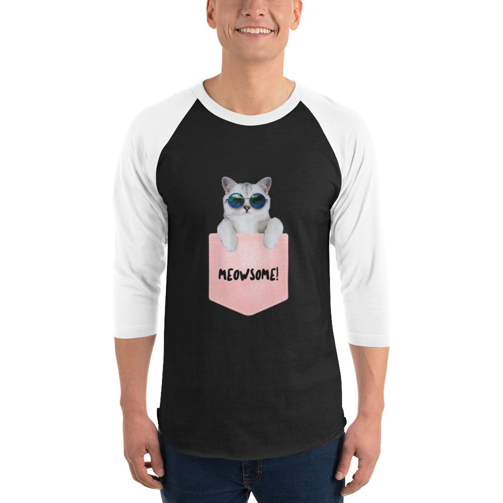 3/4 sleeve raglan shirt