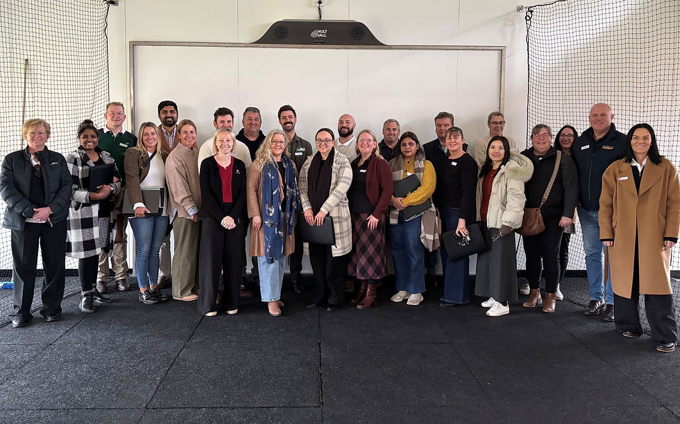 Photo 1: The 2026 Fairley Leadership Program cohort with the team at Vivid during their visit.