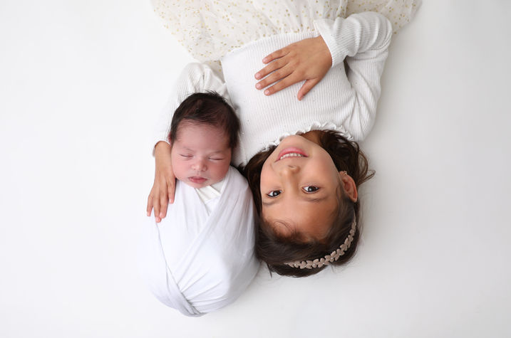 white, neutral, siblings, sister and brother session