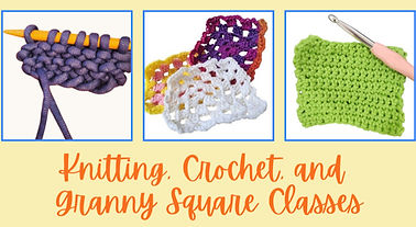 knitting and crochet & granny square cla