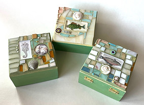 T FOREMAN Mosaic sea life boxes.jpg