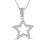 Thumbnail: 1/5 Carat T.W. White Natural Diamond Sterling Silver Star Pendant