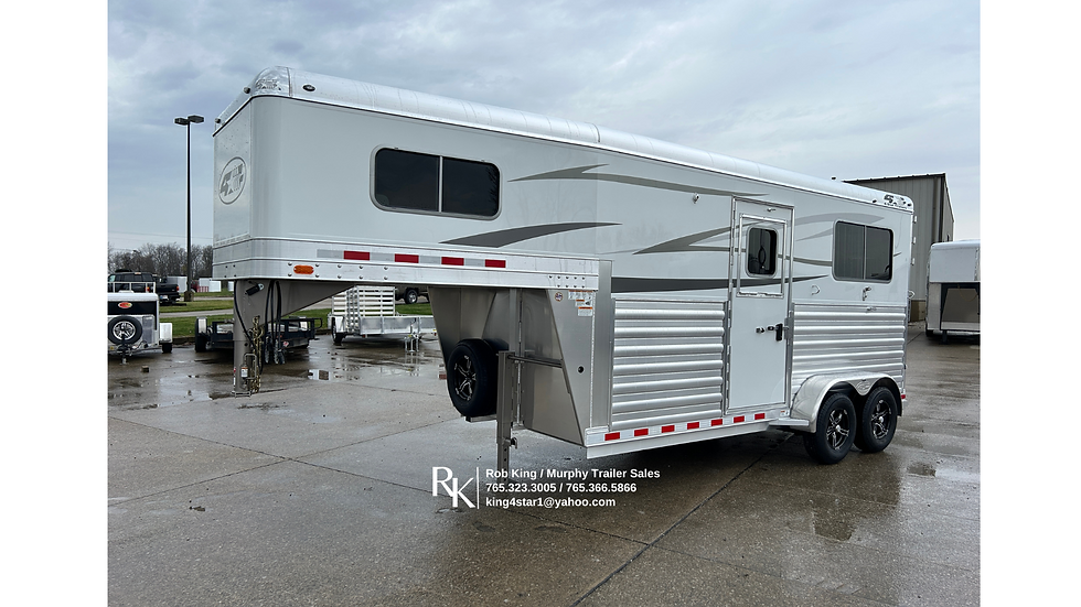 2025 4-Star Trailers 16' straight Load 2 Horse Gooseneck