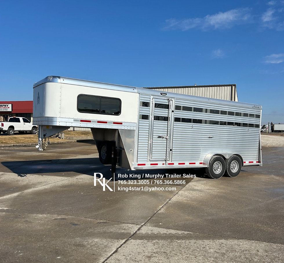 2026 Adam Trailers 20' Box Stall Gooseneck