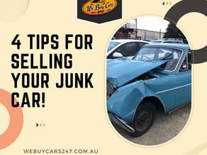 4 Tips for Selling Your Junk Car!