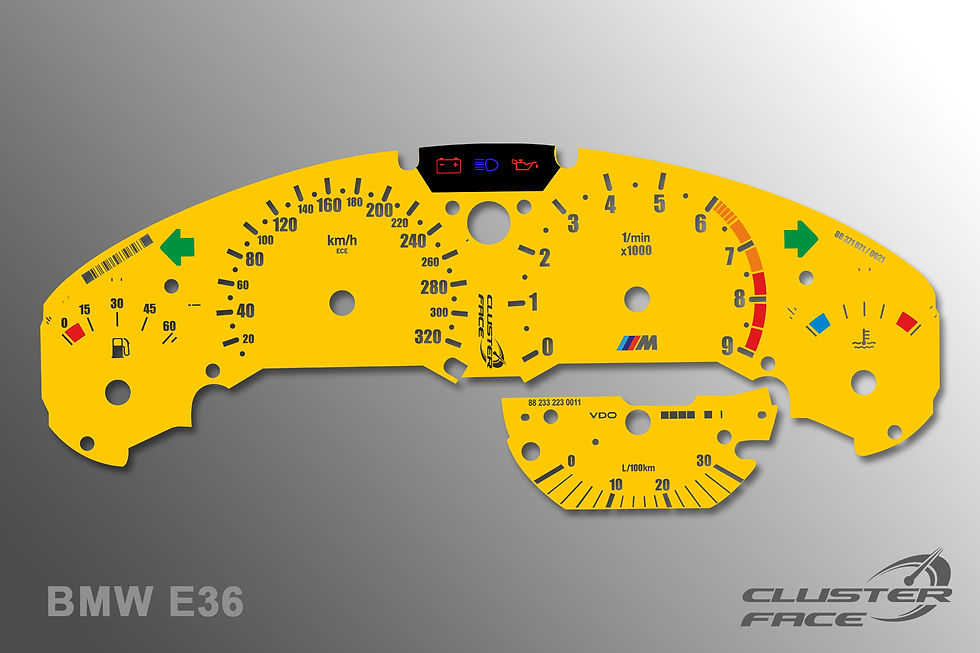 BMW E36 320km 9K RPM Yellow