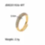 Thumbnail: Fashion 18k Gold Stainless Steel Jewelry Wave Rings,Diamond Ring