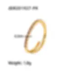 Thumbnail: Fashion 18k Gold Stainless Steel Jewelry Wave Rings,Diamond Ring