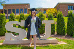 Leah's Grad Pic - Shenandoah Univ.