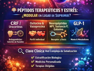 🧠 Péptidos terapéuticos y estrés: ¿modular en lugar de suprimir?