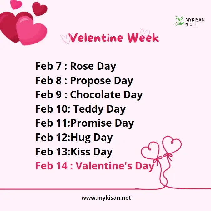 Valentine Week Full List 2025वैलेंटाइन वीक, जानें किस दिन करें क्या