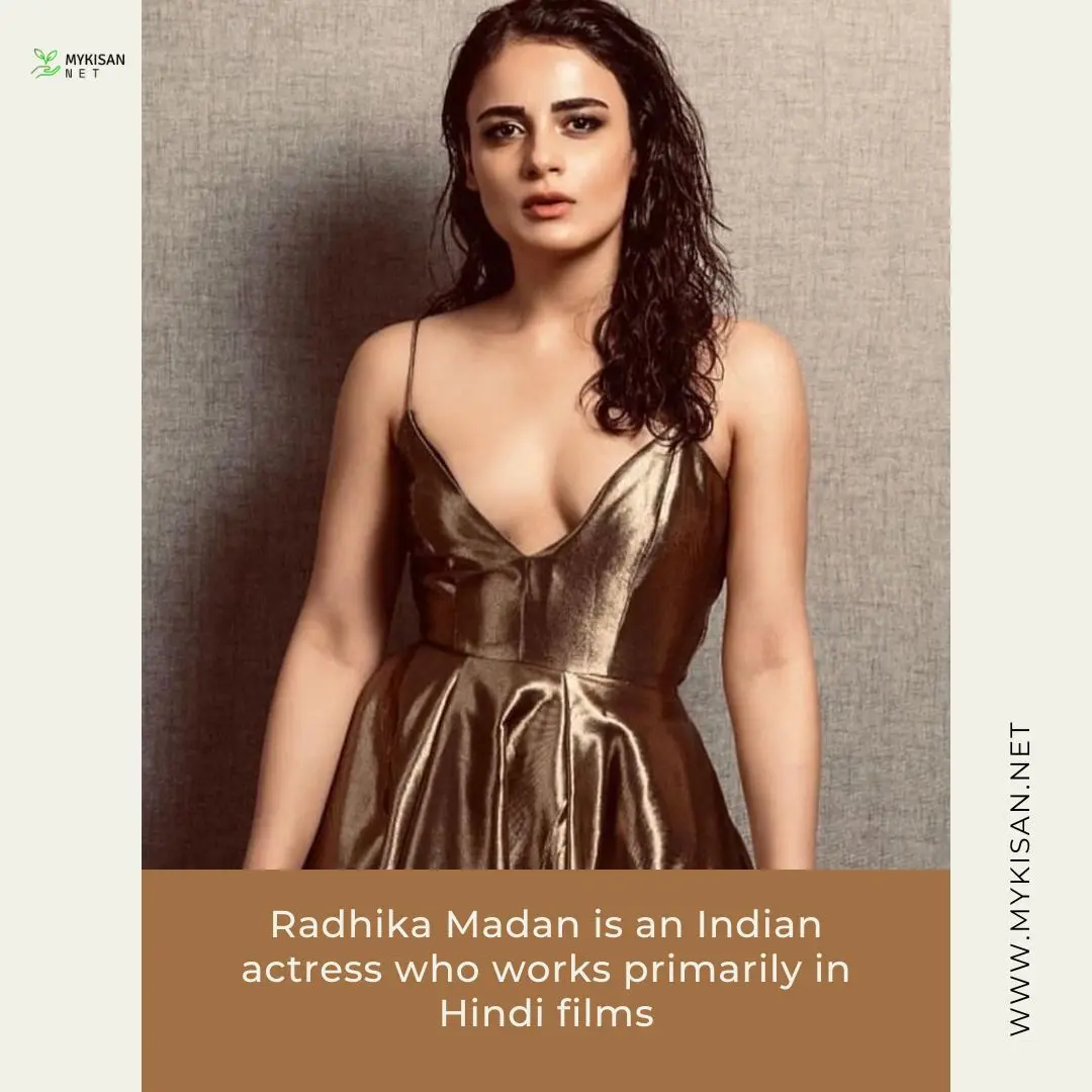 Radhika Madan Super Cleavage Sexy Hot In Gold Sleeveless