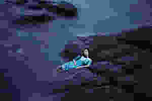 Lady on the Rocks