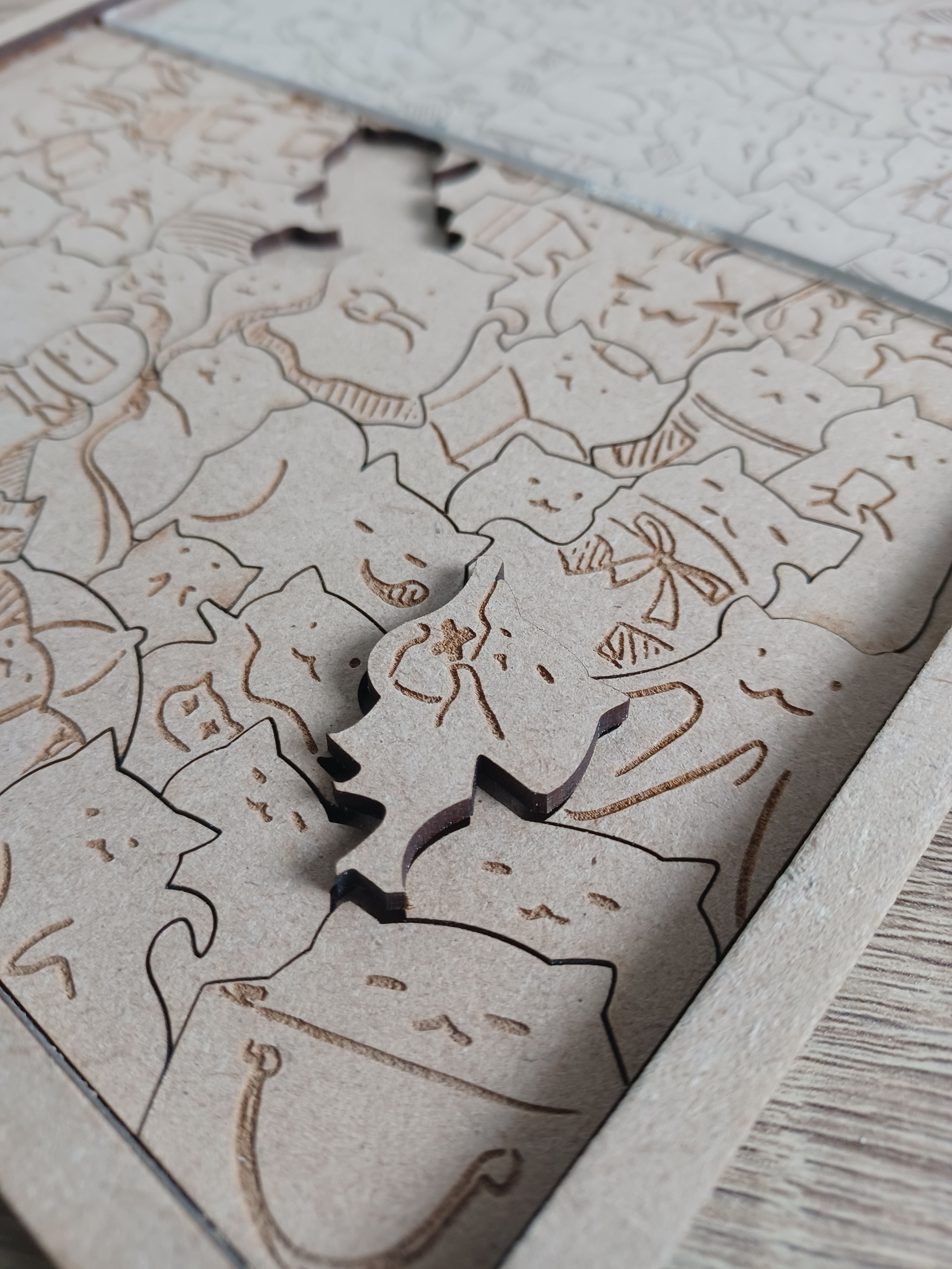 100 Cats Wooden Puzzle | Pure Cats' Hell, extremely difficult