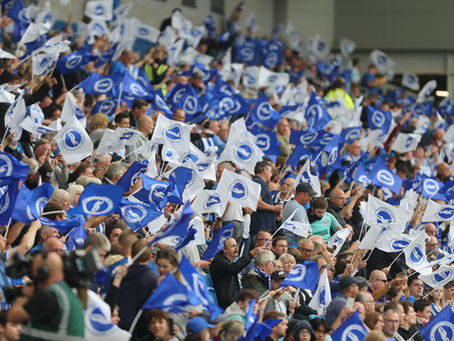 Brighton fans at the Amex