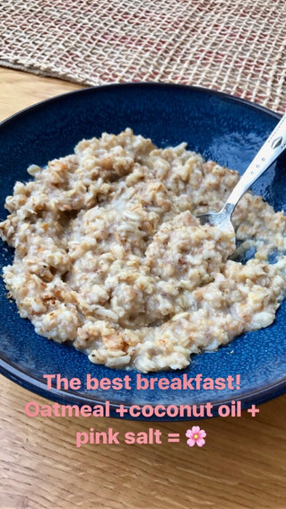 Coconut oatmeal.