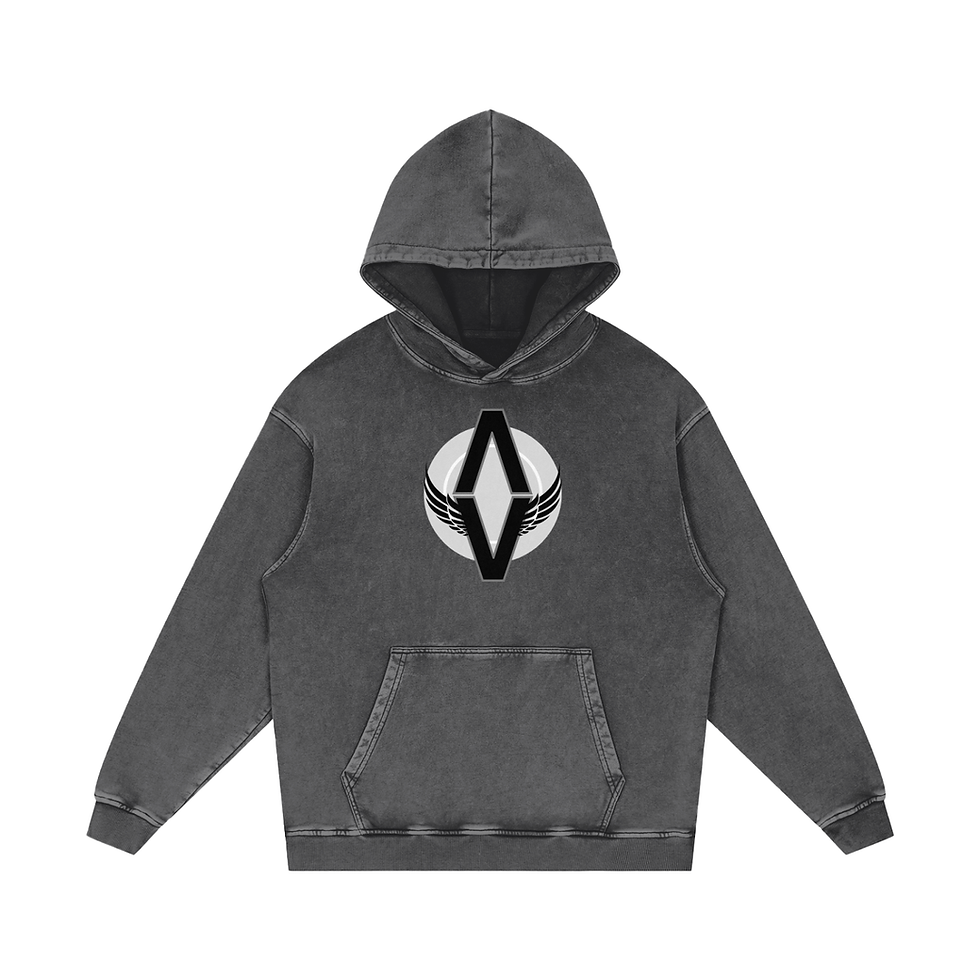 Thumbnail: Earn Your Wings Acid Wash Oversize Hoodie