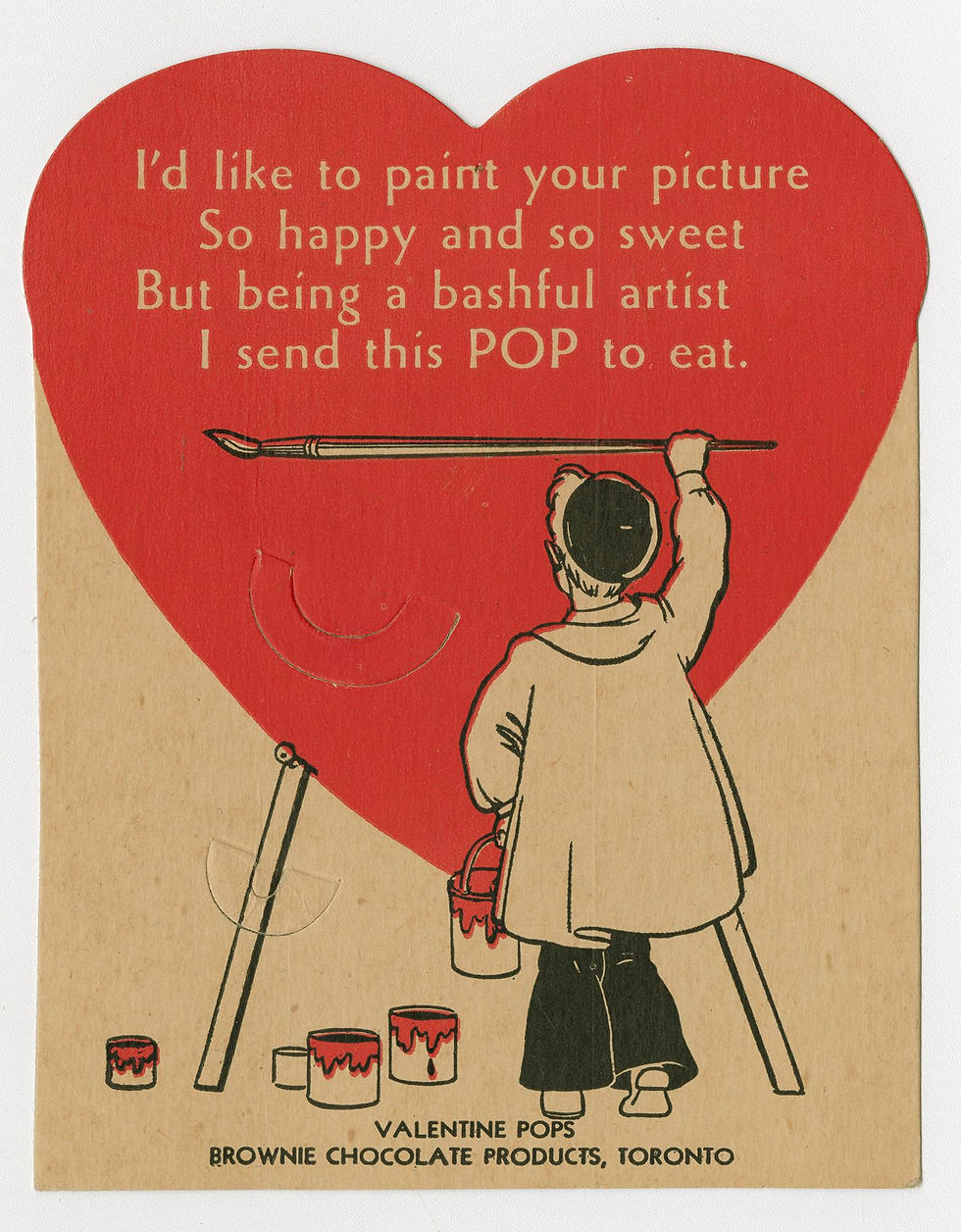 An ephemera titled, "I'd like to paint your picture." Taken from the Toronto Public Library Digital Archives.