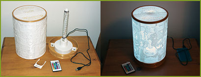 Lamp with LED Strip Light Compare 410x15