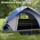 Thumbnail: Camping tent with windows and door, featuring a double-layer window for ventilation and natural light and a wide front door f