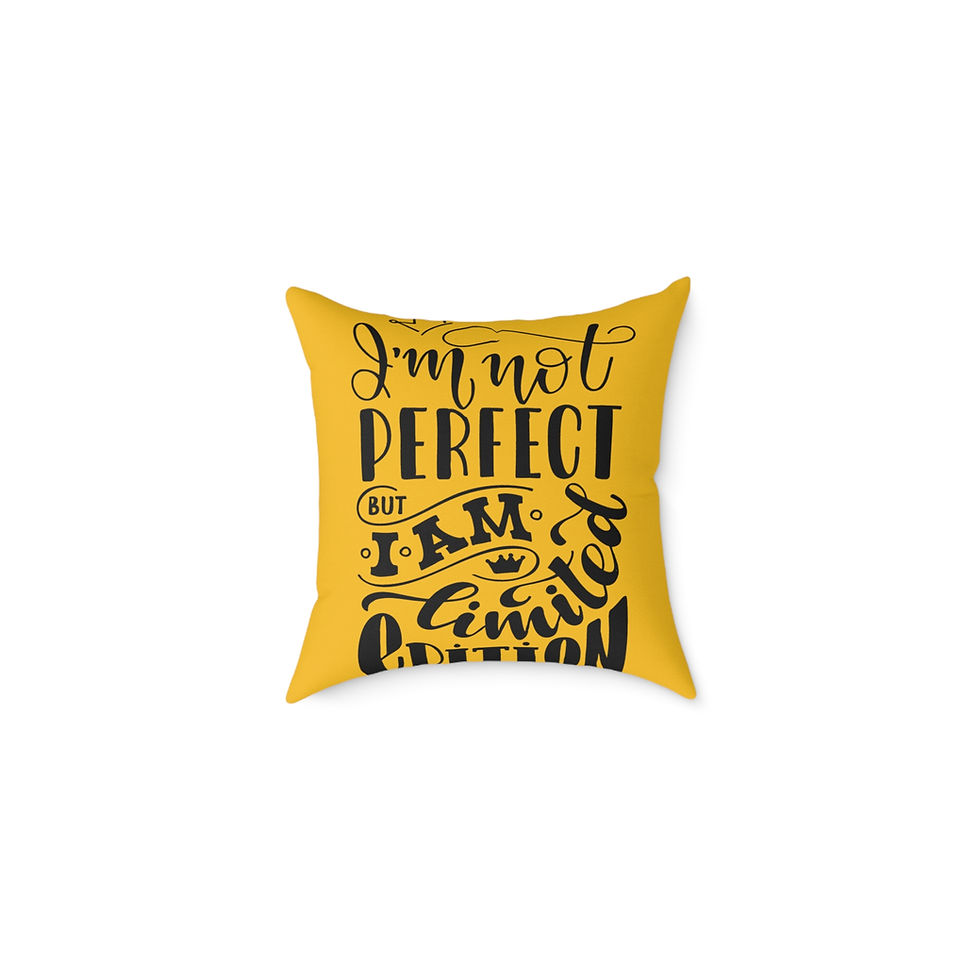 Limited Edition Throw Pillow, Perfect for Home Décor, Gift for Friends, Yellow