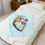 Thumbnail: Colorful Heart Design Velveteen Plush Blanket, Cozy Throw, Gifts, LGBTQ, Sea G