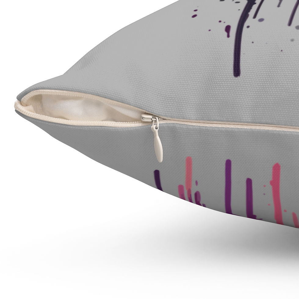 Thumbnail: Monster B Polyester Square Pillow