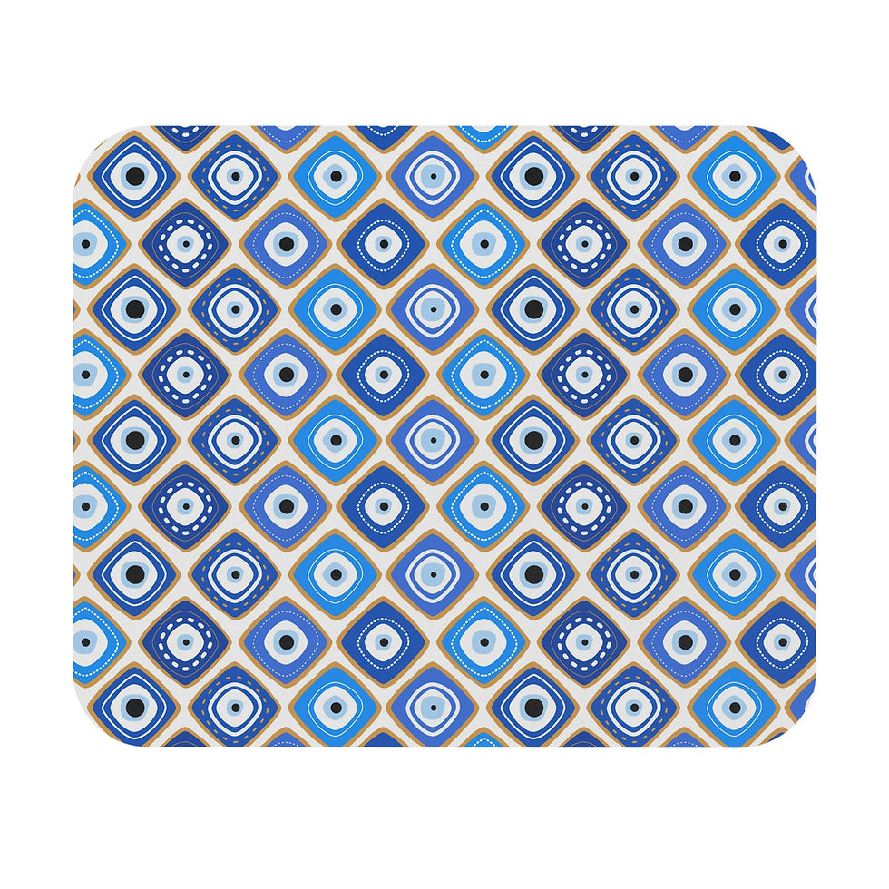 Vibrant Geometric Mouse Pad for Home Office, Colorful Desk Accessory, Fun