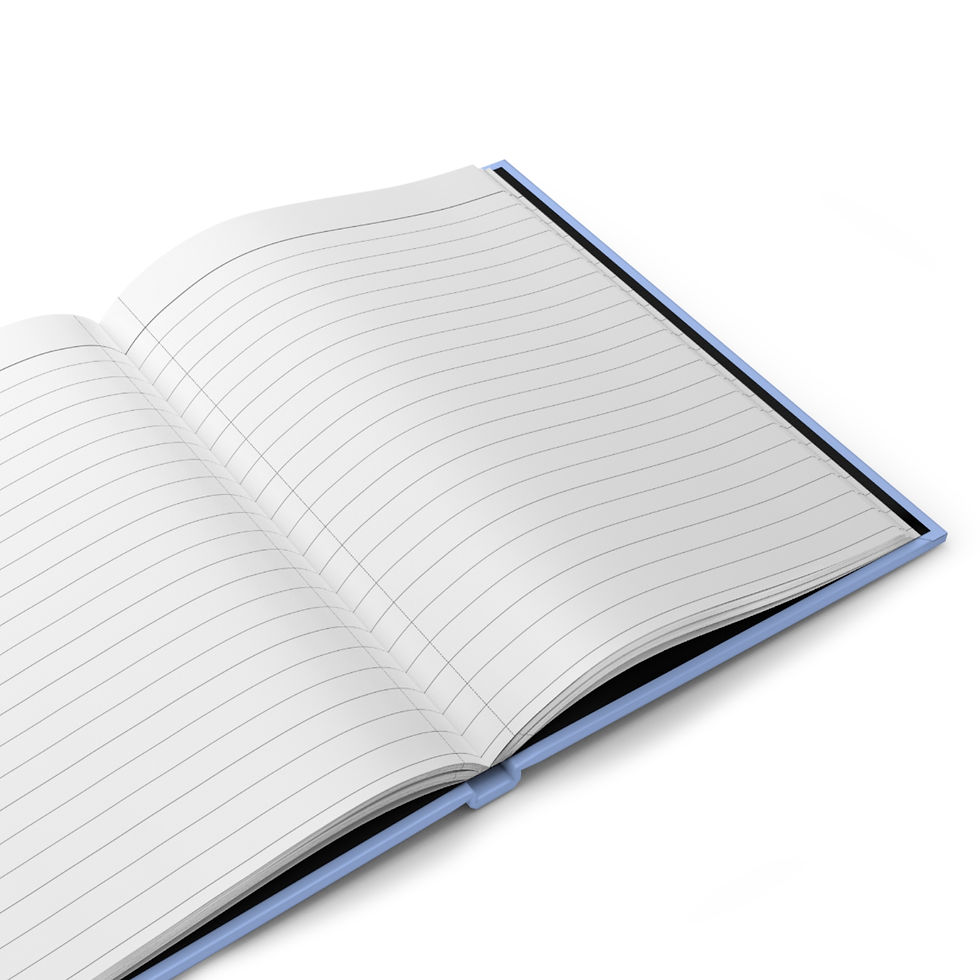 Thumbnail: Vibrant Heart Art Journal, Creative Writing Notebook, Gift for Artists in Blue